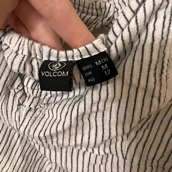 Volcom Sunleashed Puff Sleeve Striped Mini Dress - Picture 4 of 6